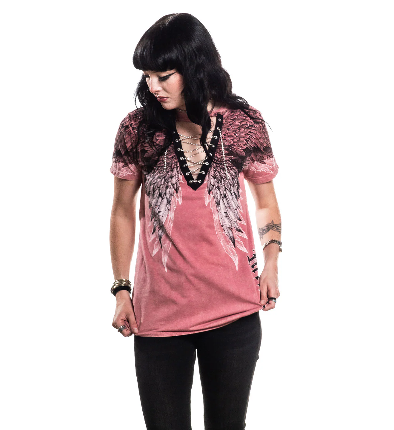Age Of Winter Lace Up Tee - Image 2
