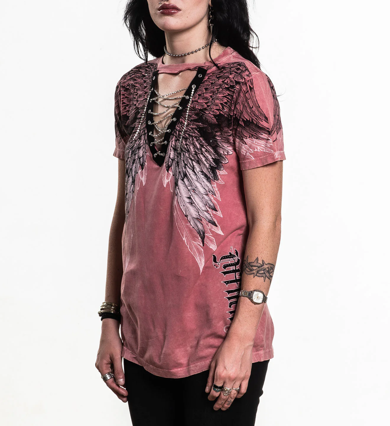 Age Of Winter Lace Up Tee - Image 5