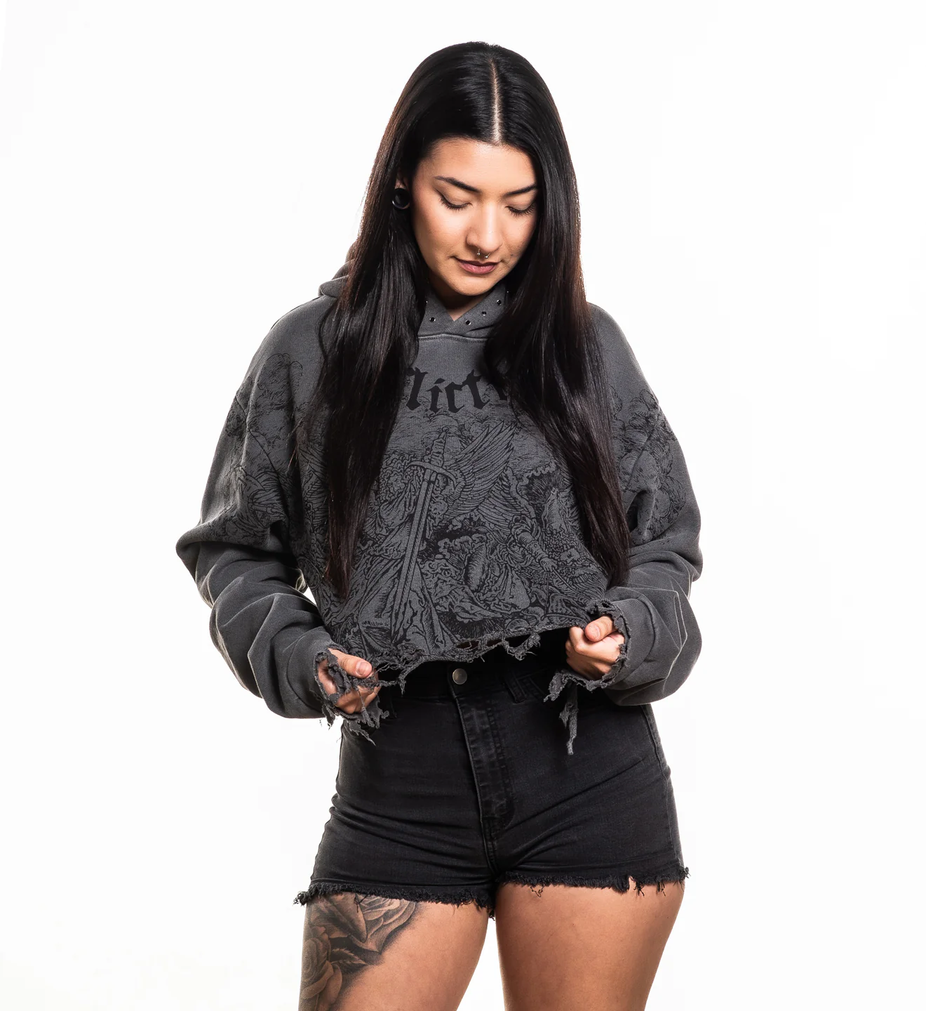 Angels Crop Hoodie - Image 3