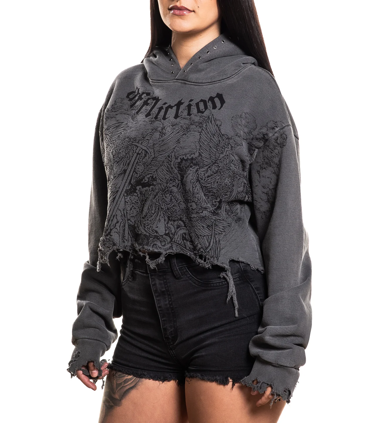 Angels Crop Hoodie - Image 7