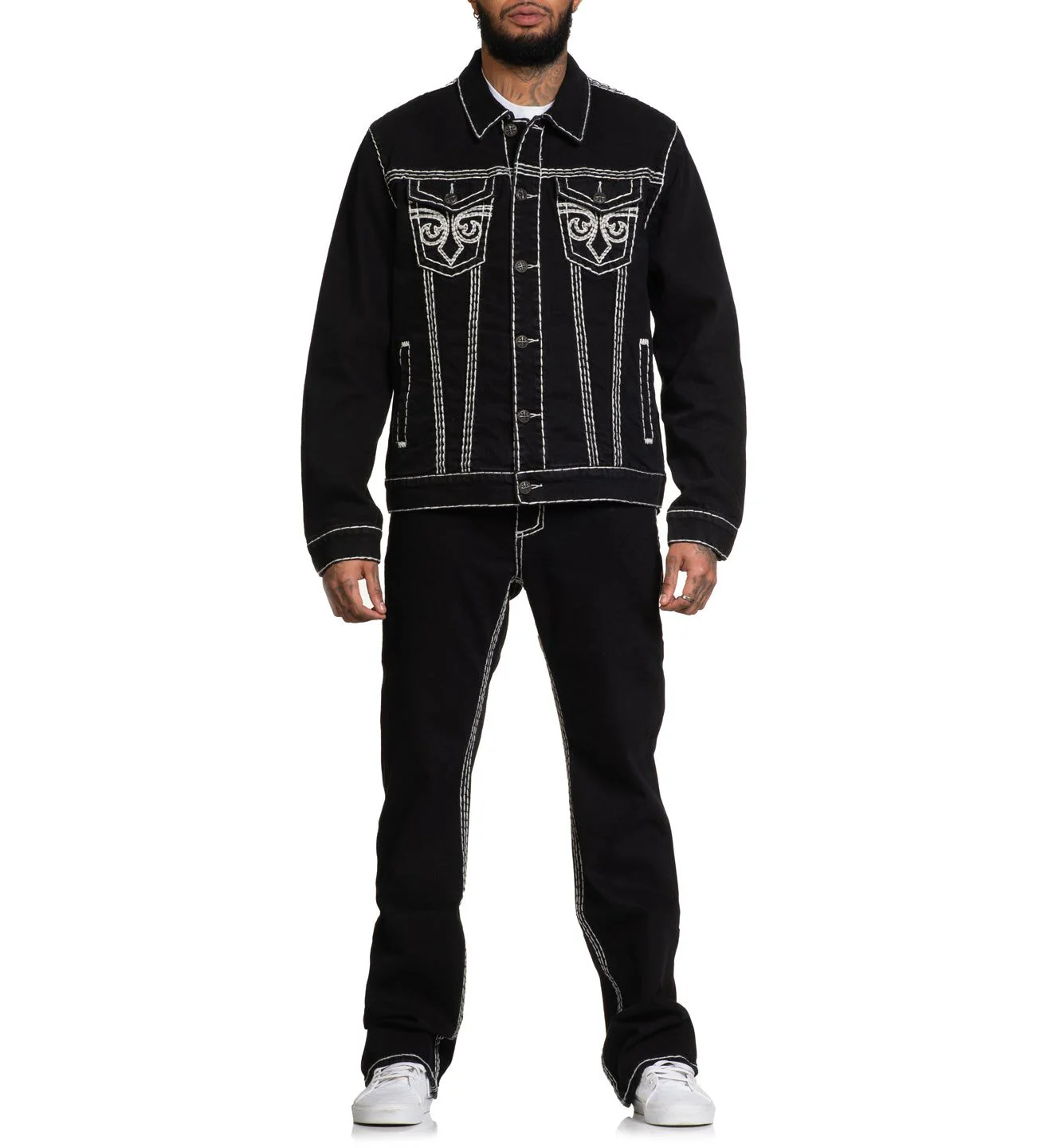 Black Denim Jacket - Image 3