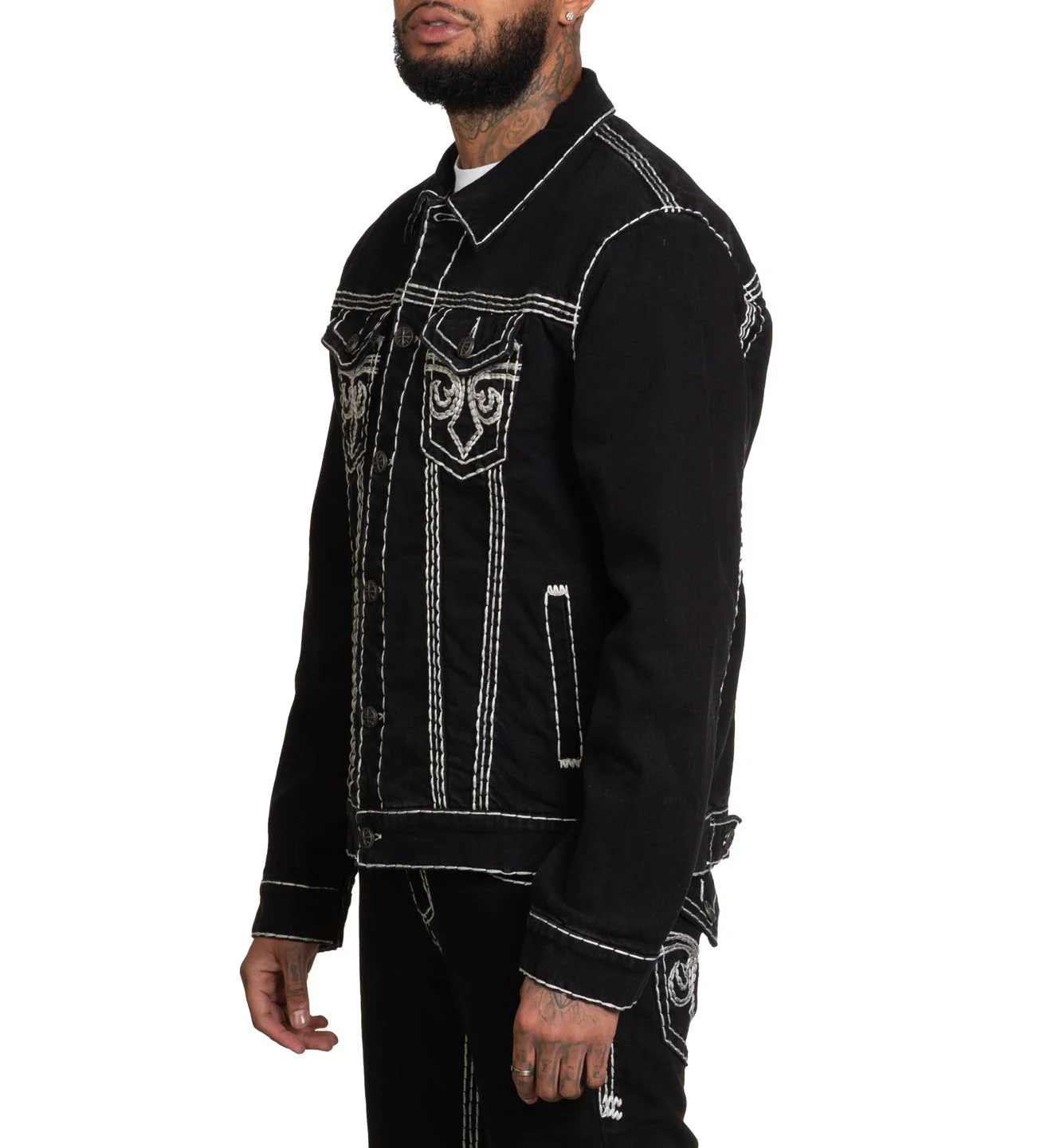 Black Denim Jacket - Image 5