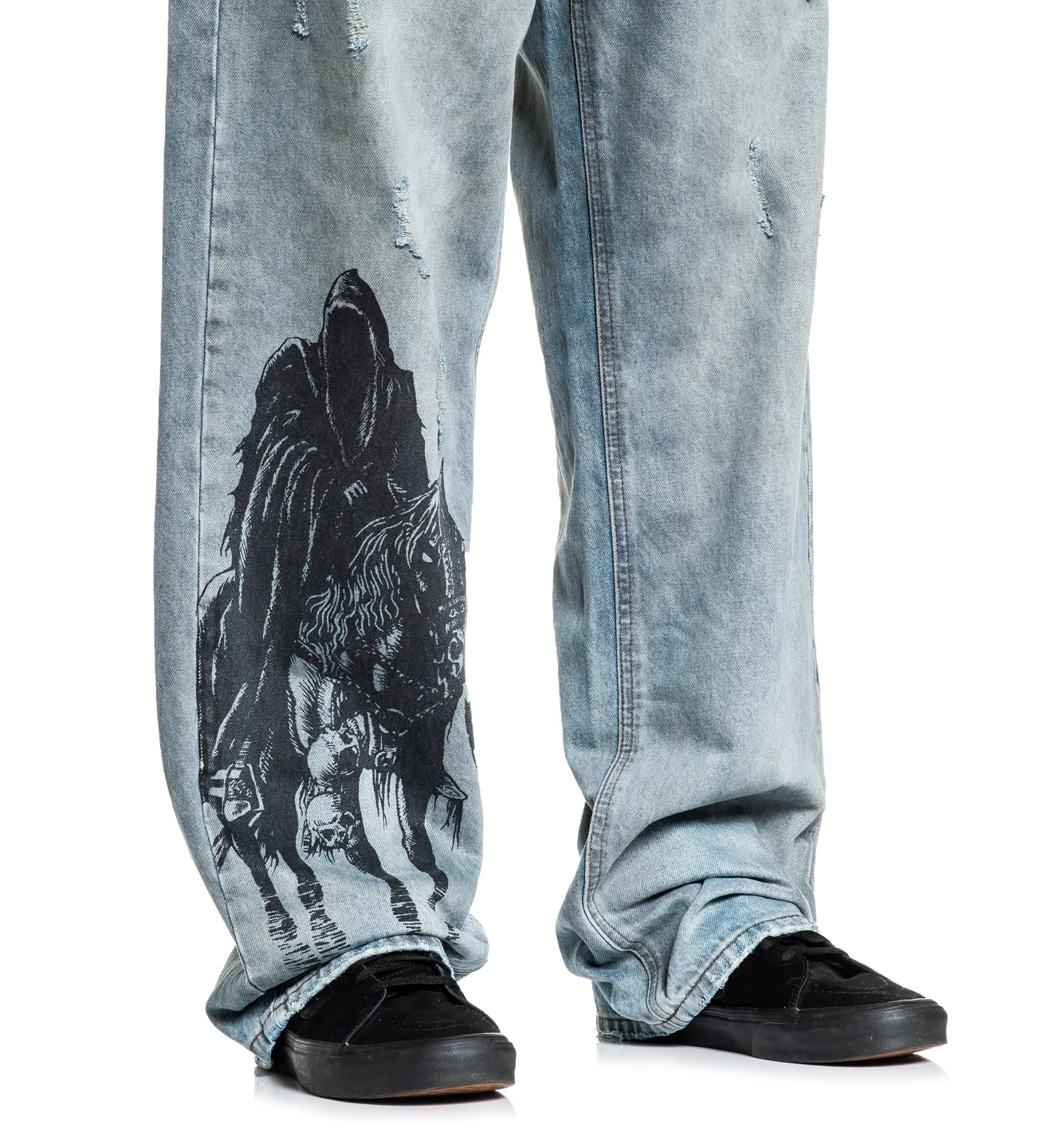 Wide Leg Black Night Denim - Image 6