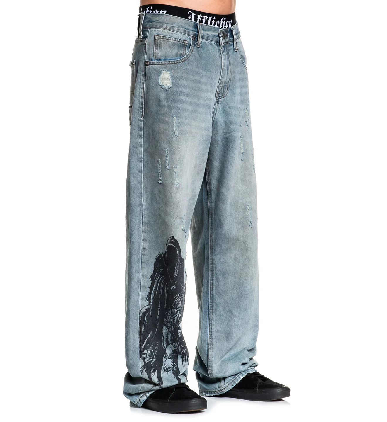 Wide Leg Black Night Denim - Image 8