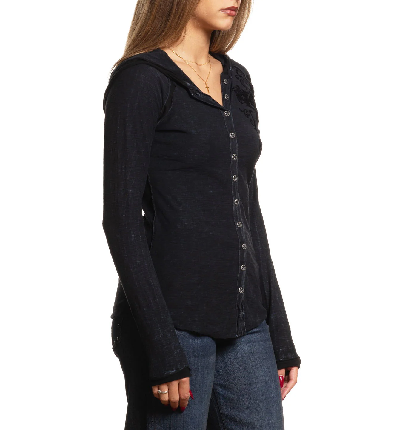 Chaos Theory Button-Up Hoodie - Image 4