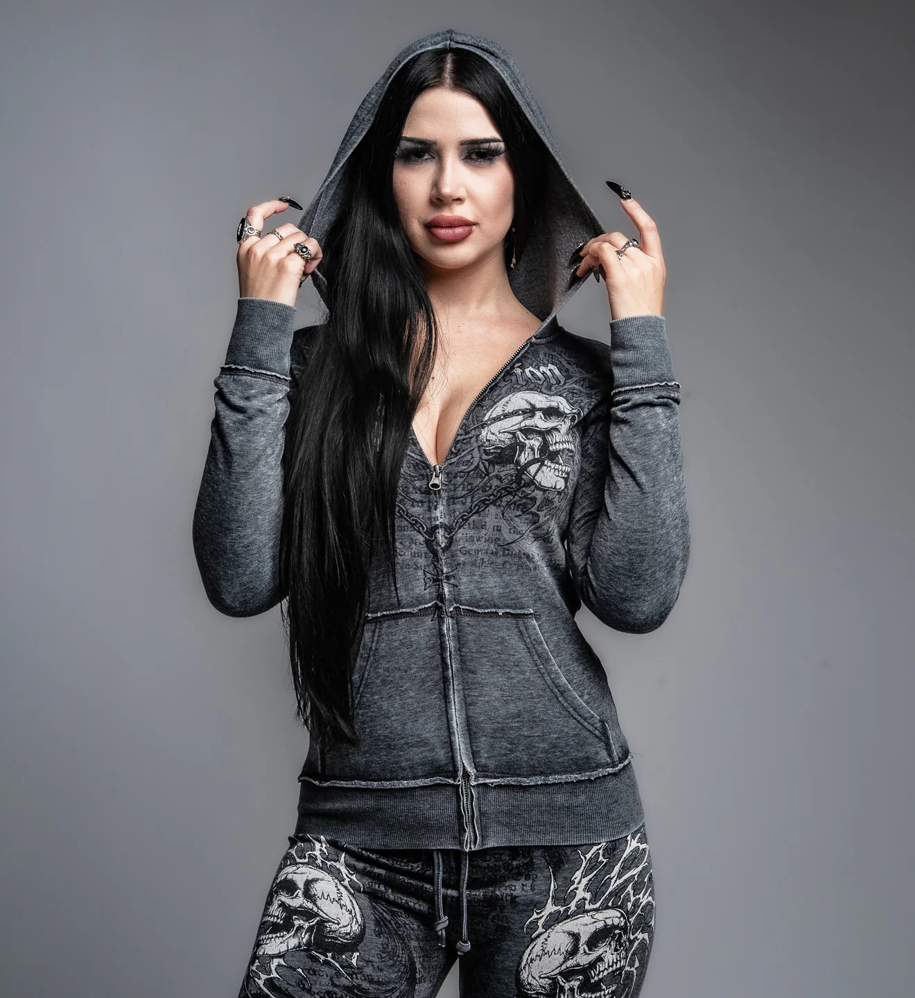 Collapse Burnout Zip Hoodie - Image 5