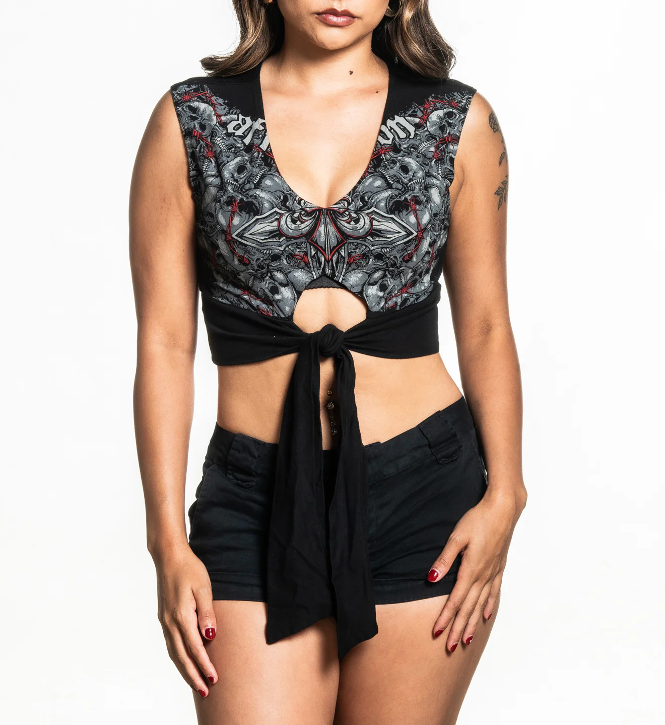 Crimson Wasteland Deep V Top