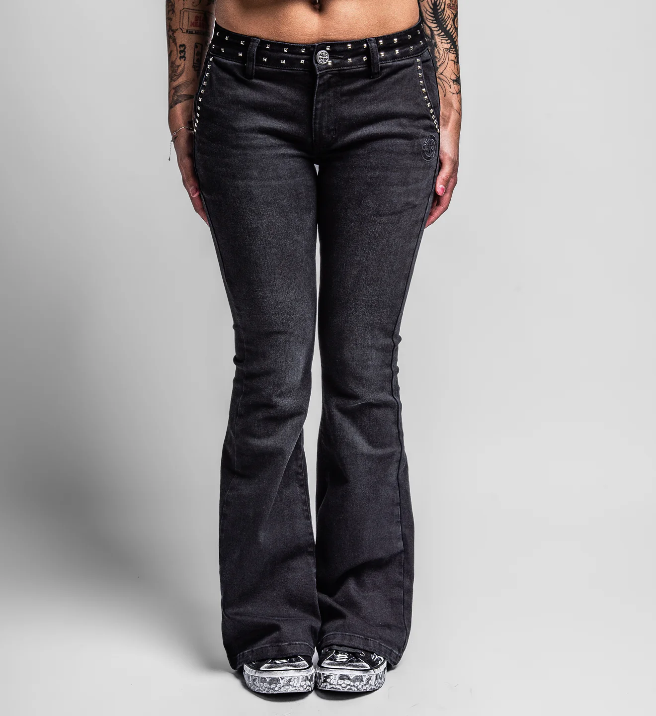 Cross Applique Pants