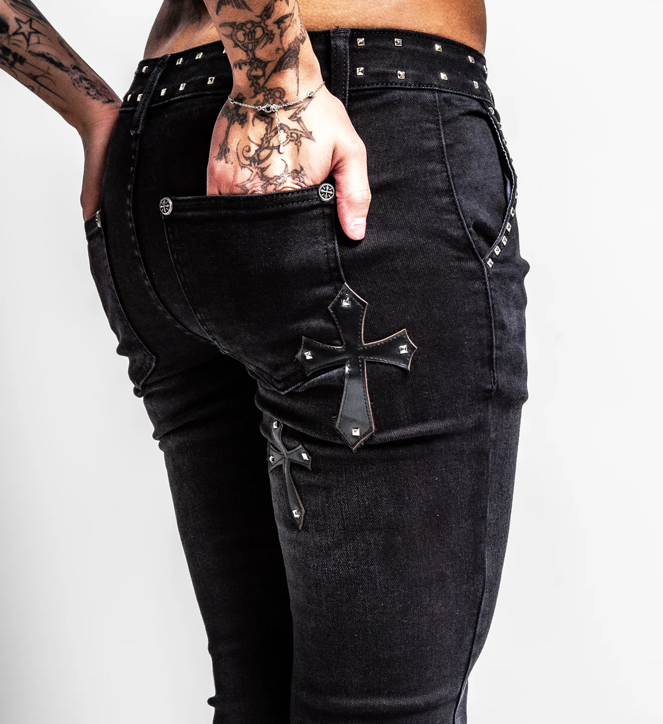 Cross Applique Pants - Image 2
