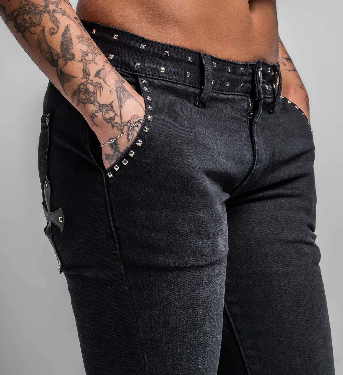 Cross Applique Pants - Image 4