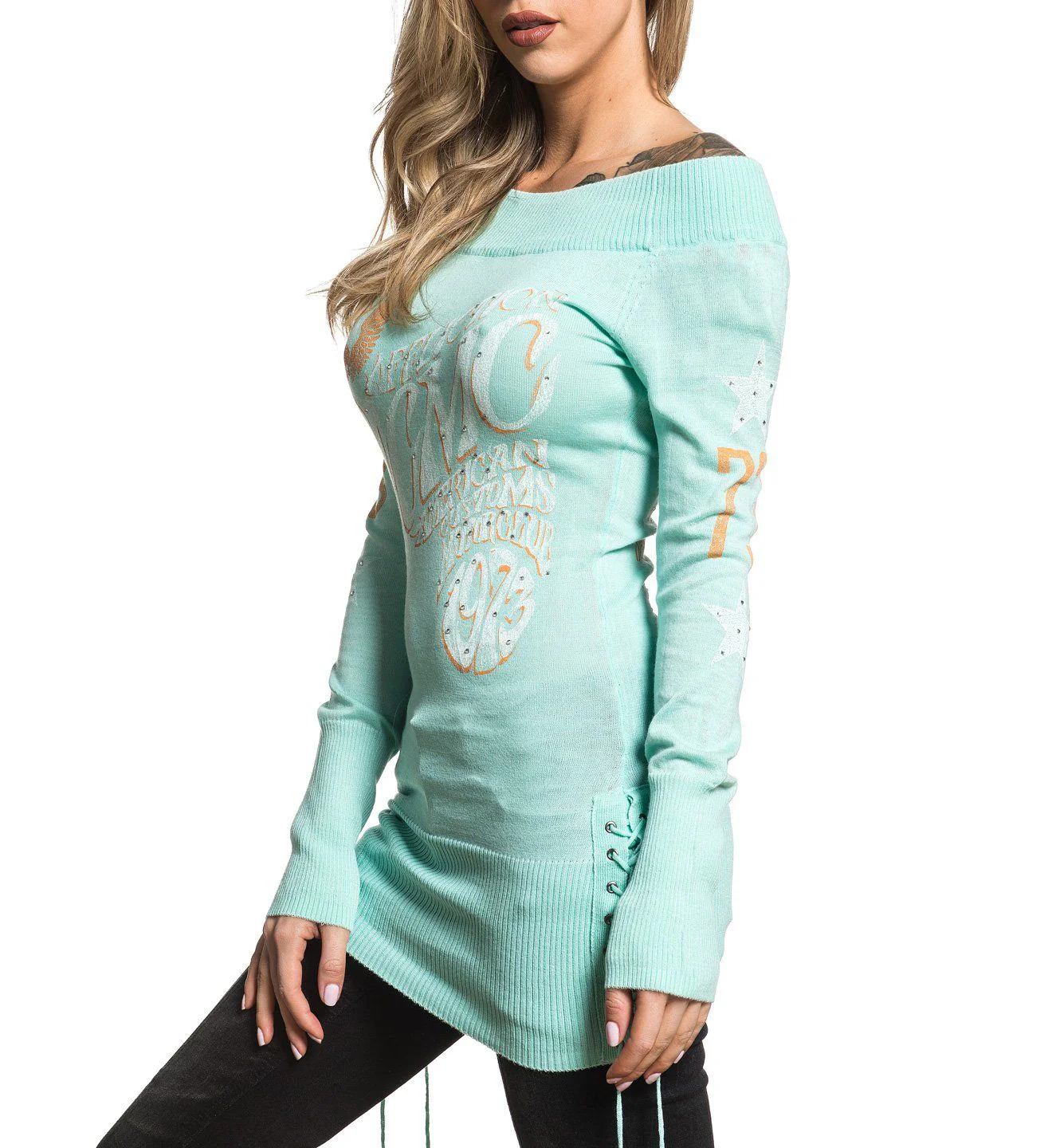 Daze LS Sweater Dress - Image 4