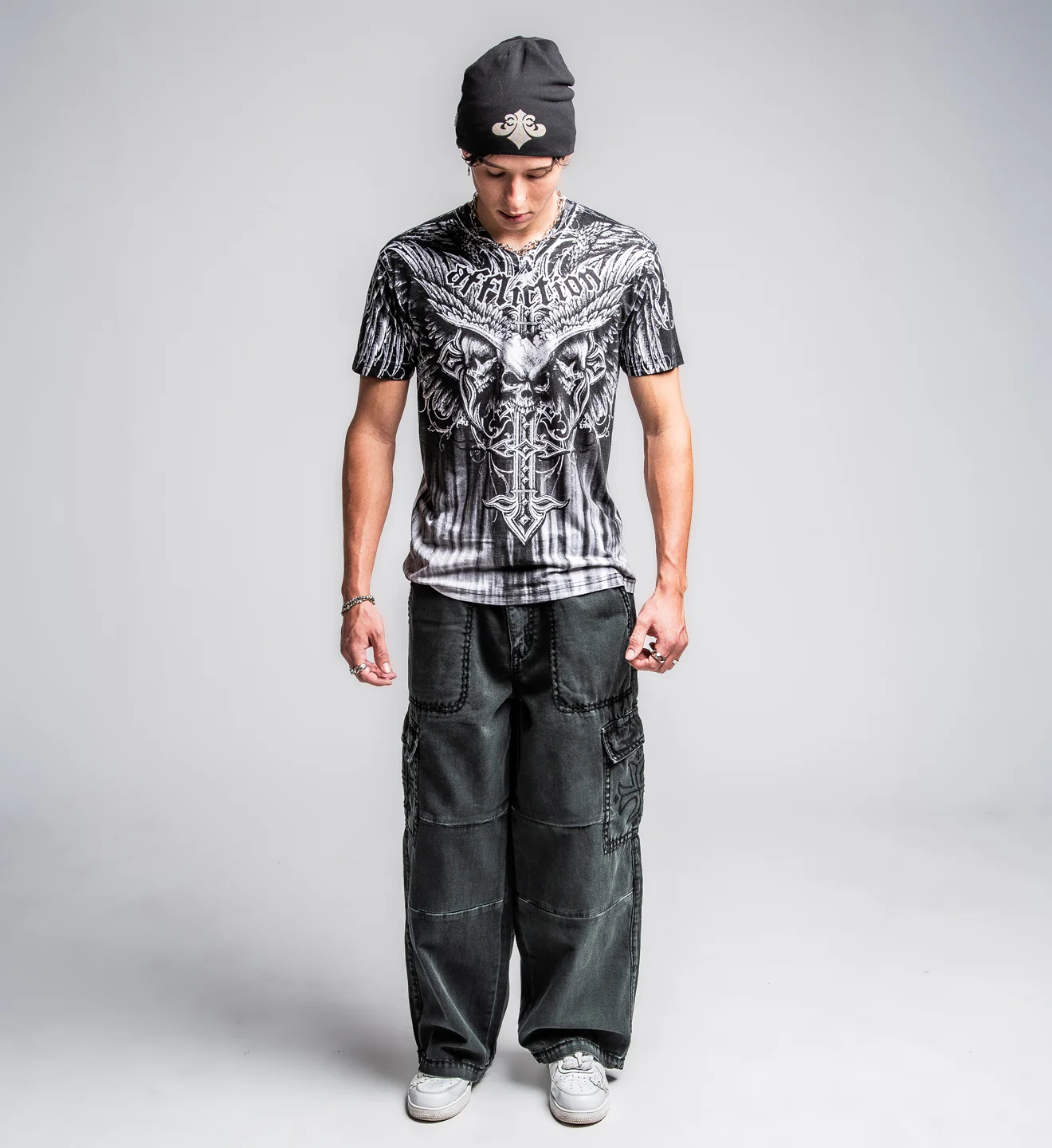 Death Eyes V Neck Tee - Image 5