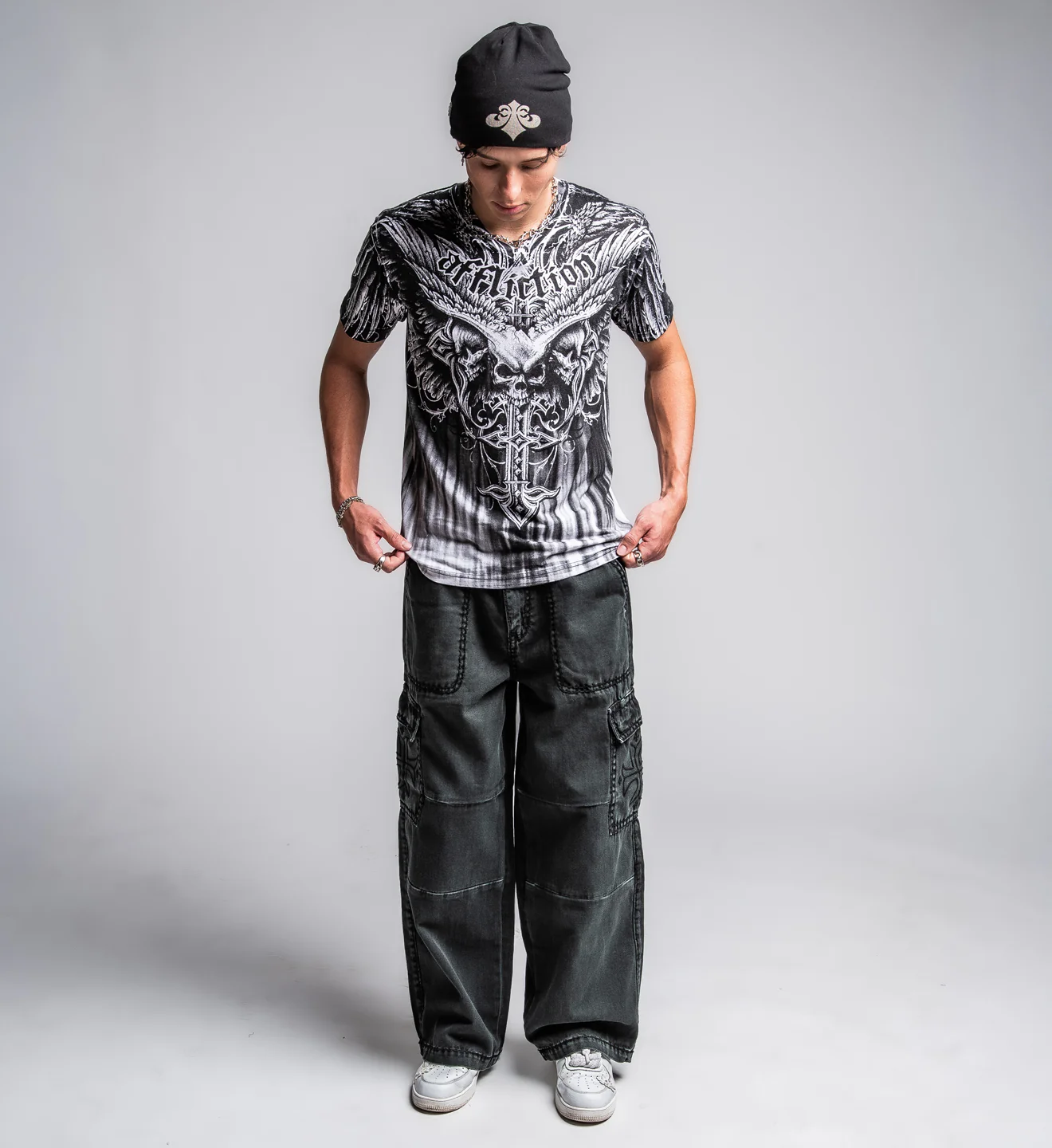 Death Eyes V Neck Tee - Image 7