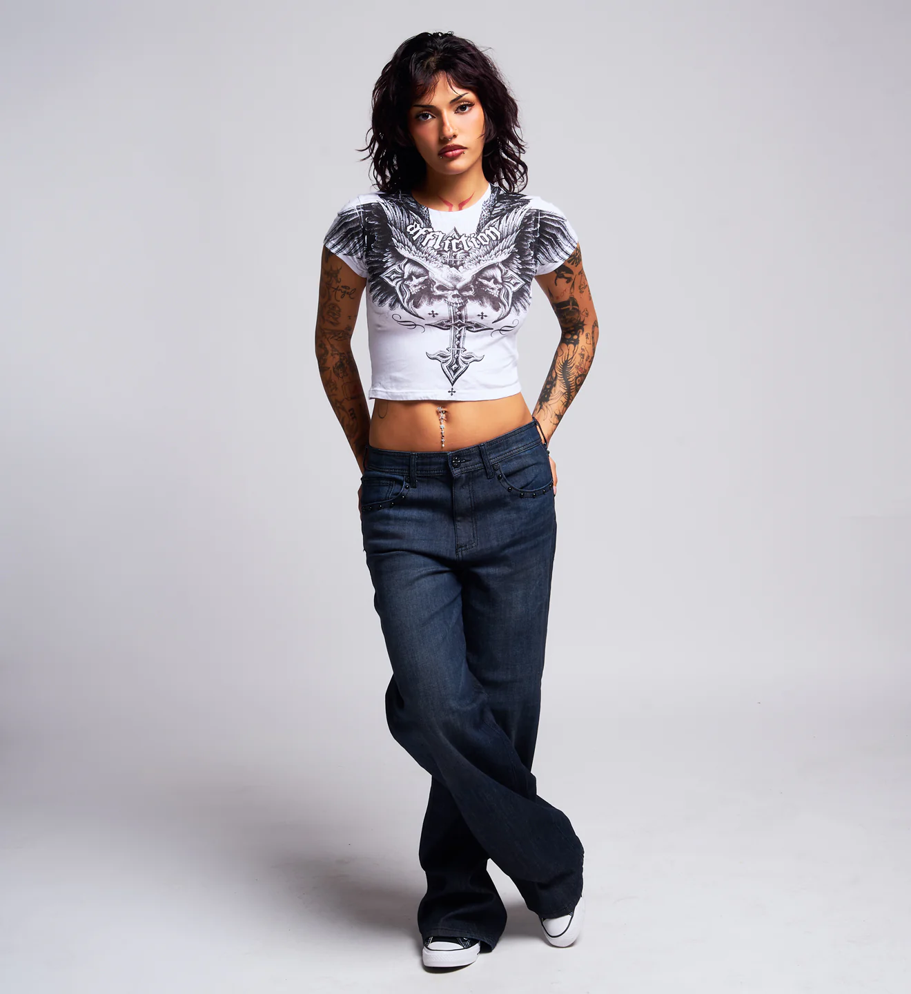 Death Eyes Baby Tee - Image 6
