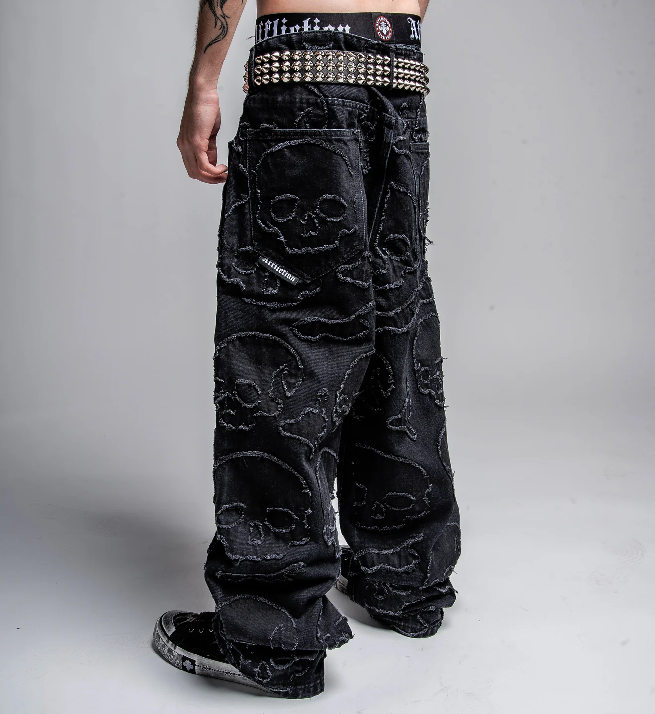 Eternal Skull Wide Leg Denim - Image 3