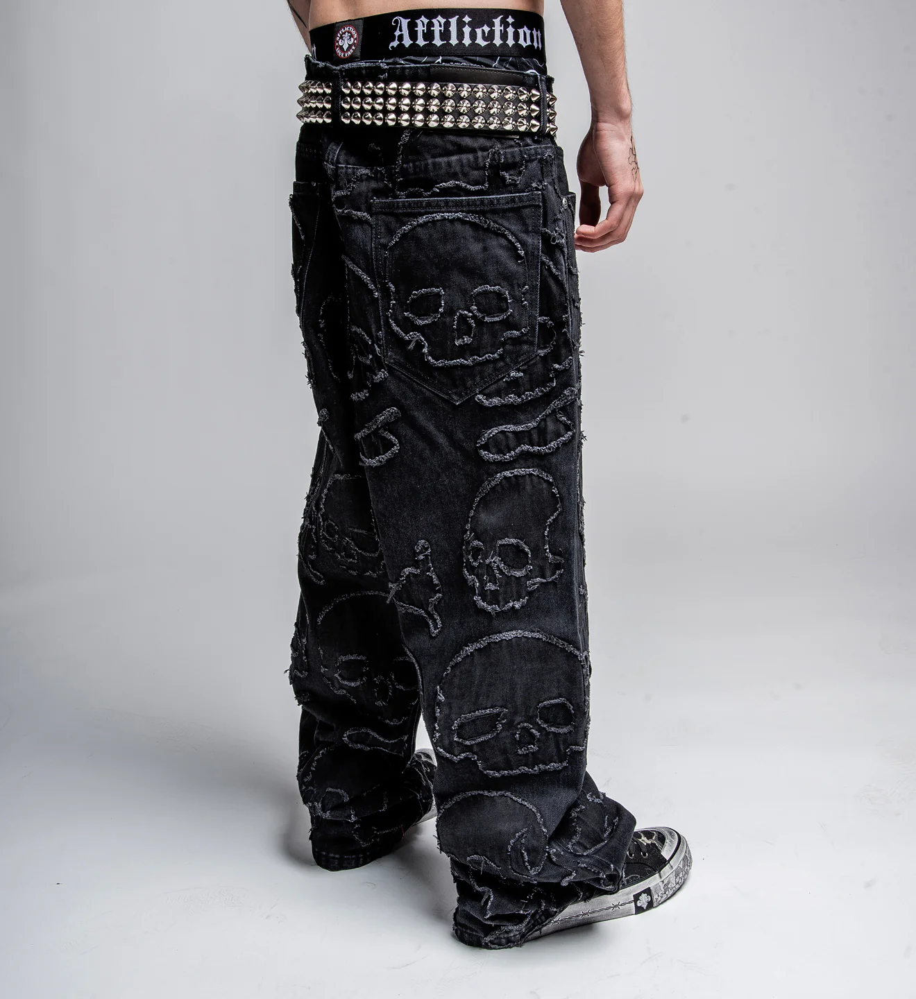 Eternal Skull Wide Leg Denim - Image 4