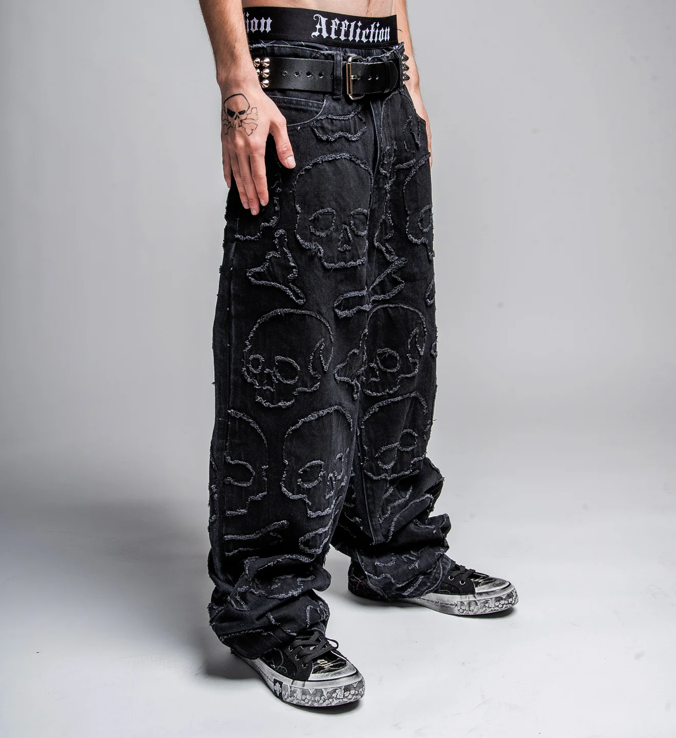Eternal Skull Wide Leg Denim - Image 5