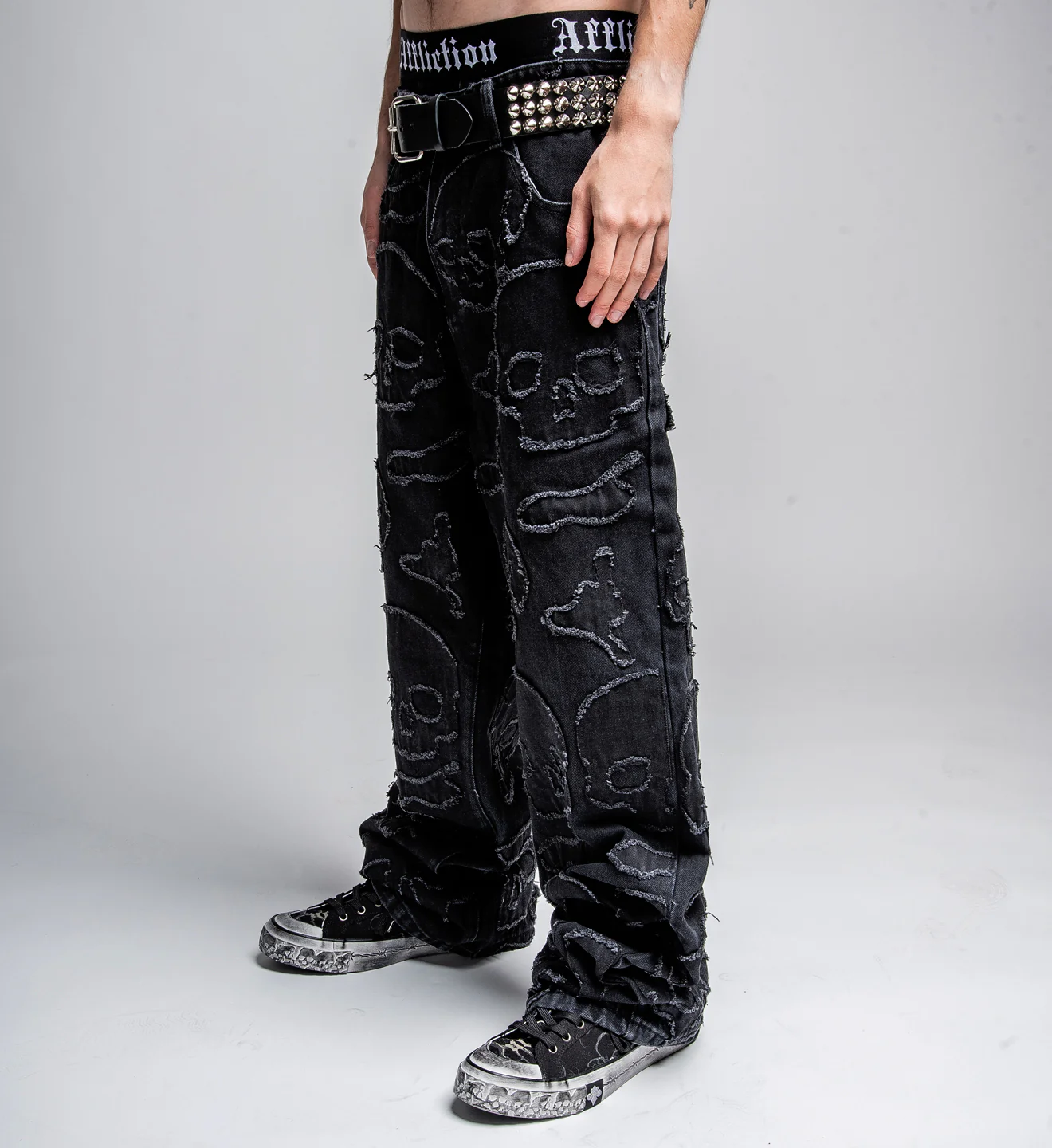 Eternal Skull Wide Leg Denim - Image 6