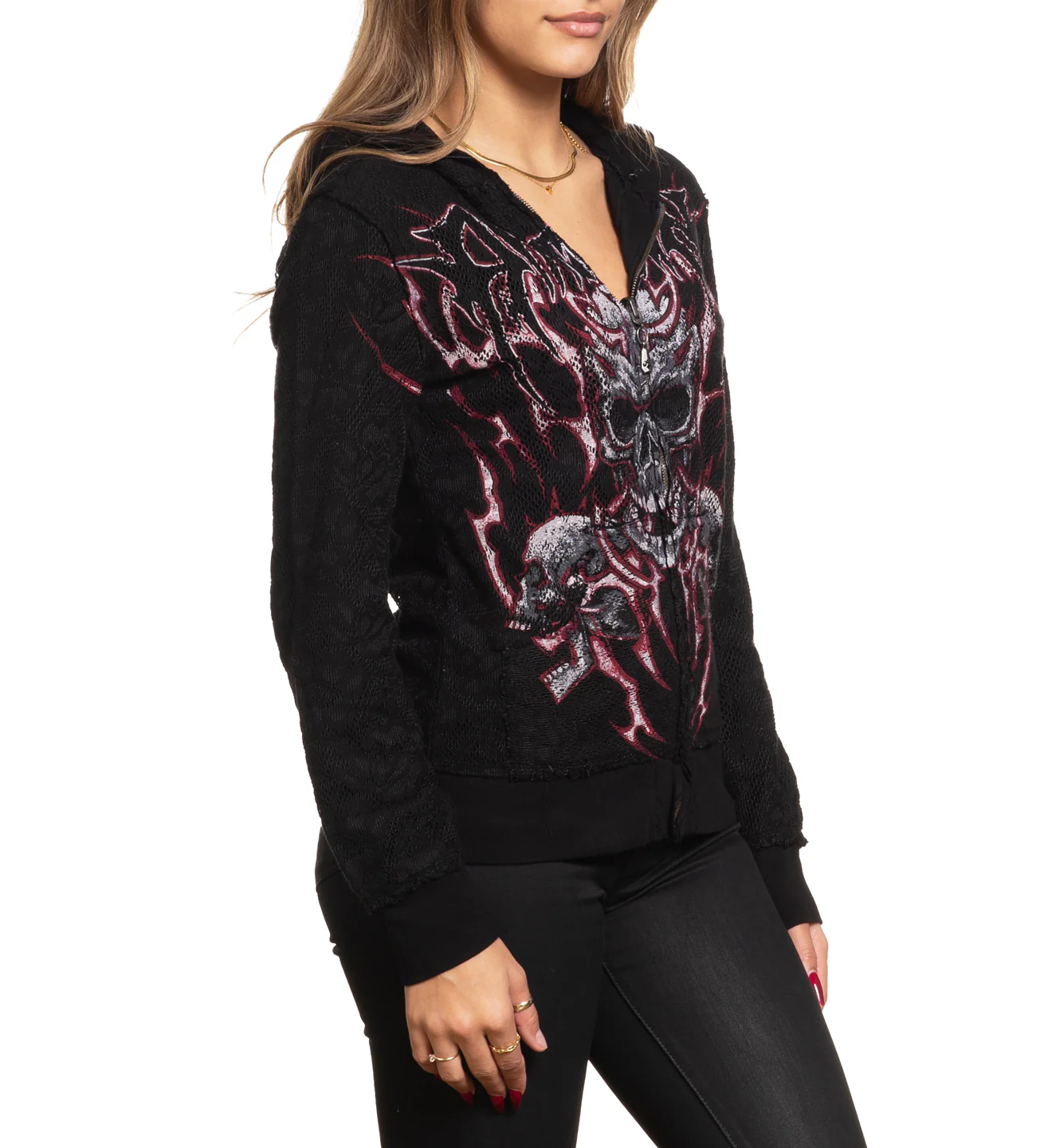 Iced Inferno Zip-Up Hoodie - Image 4