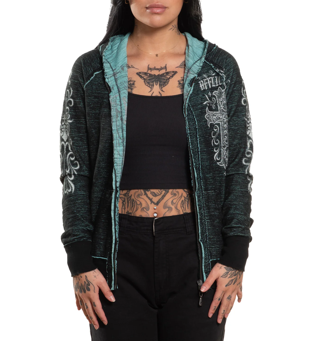 Jasmine Reversible Zip-Up Hoodie - Image 2