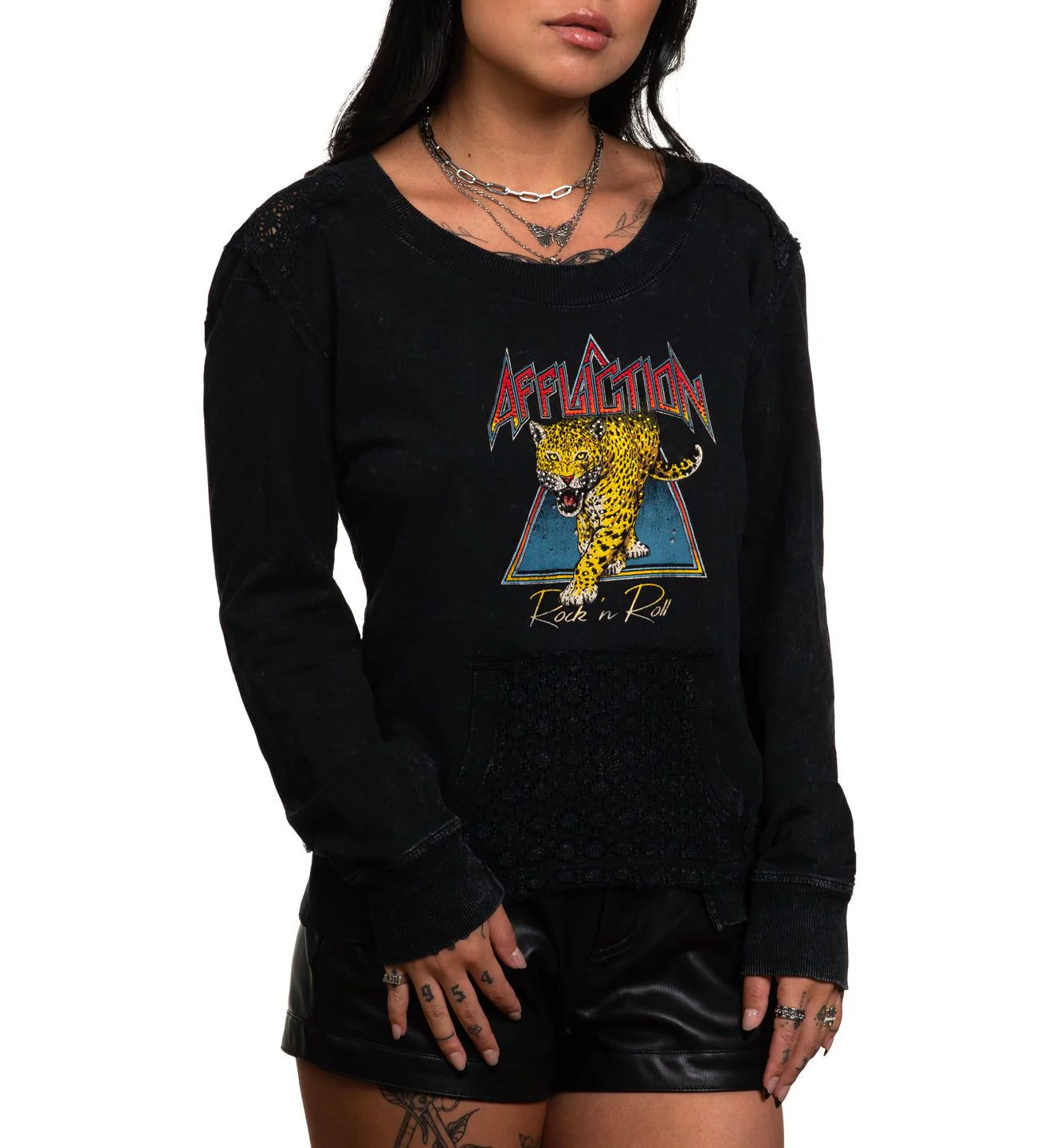 Leopard Rock LS Fleece - Image 3