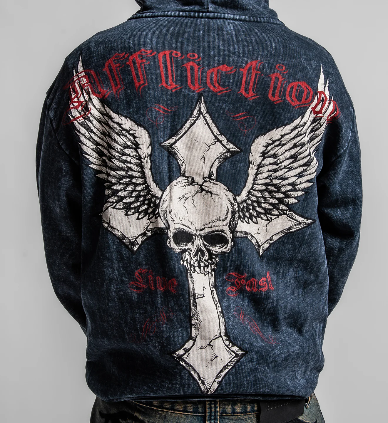 Live Fast Zip-Up Hoodie - Image 7