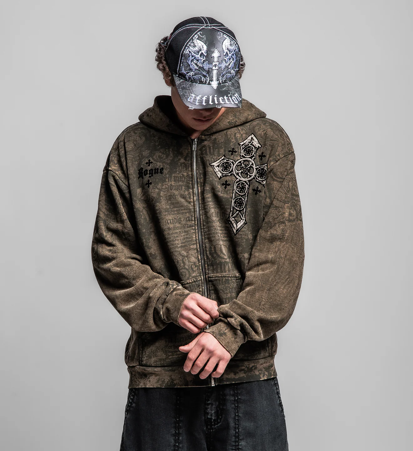 Rogue Crossed Zip-Up Hoodie - Image 5