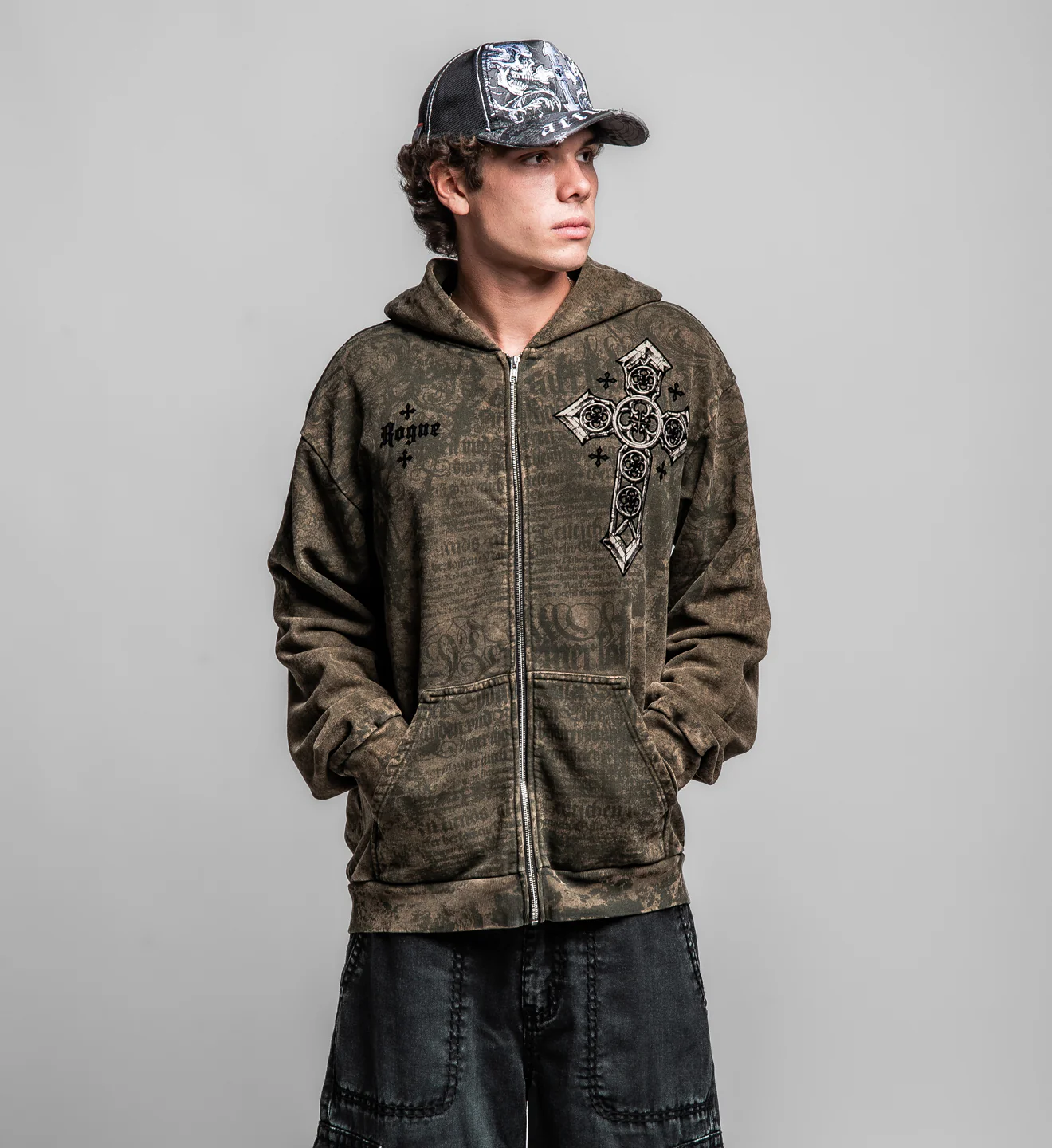 Rogue Crossed Zip-Up Hoodie - Image 6