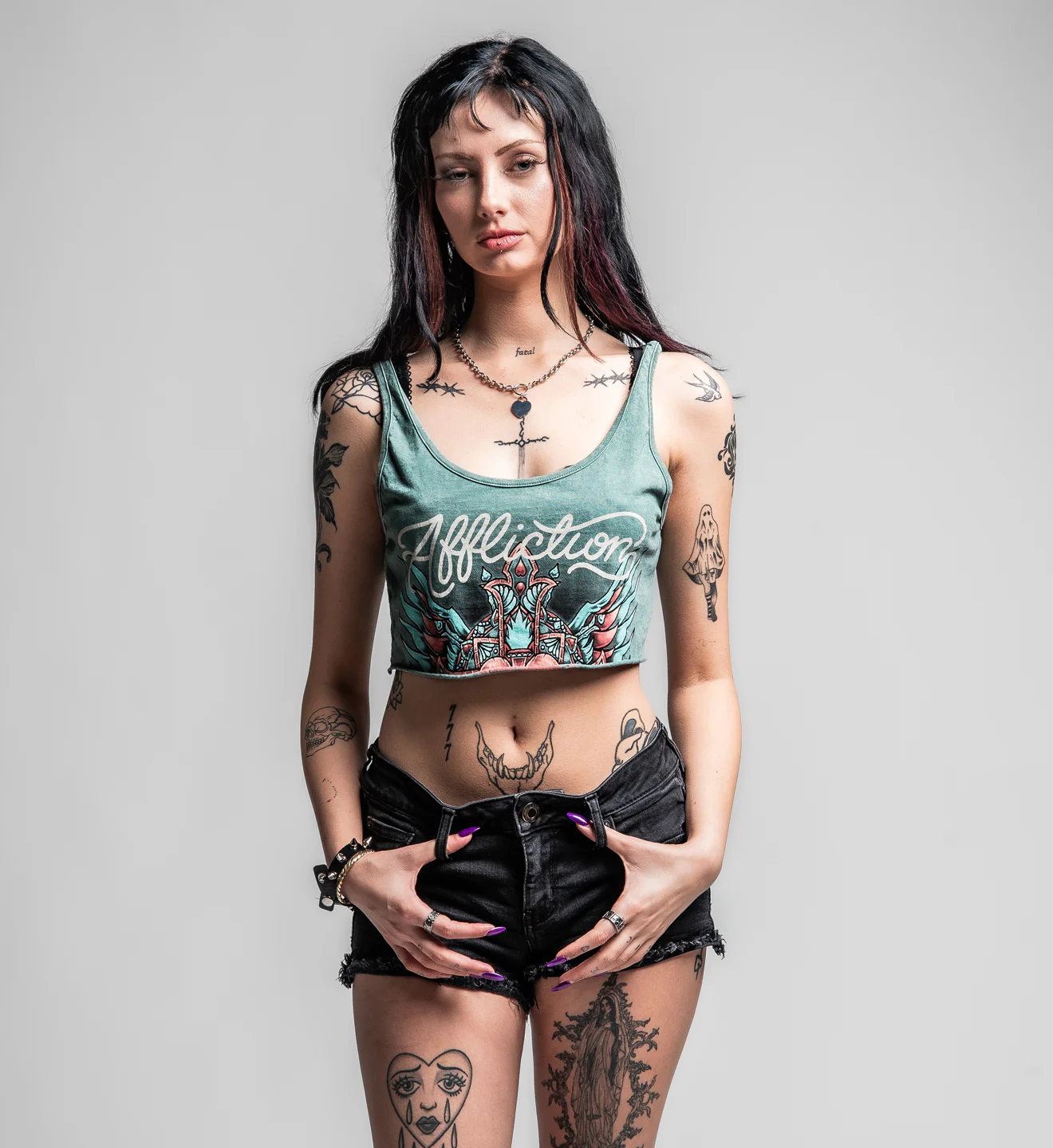 Rosary Cropped Tank - Image 9