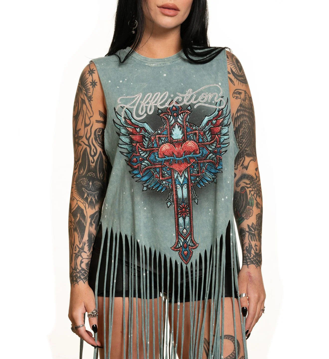 Rosary Fringe Tee