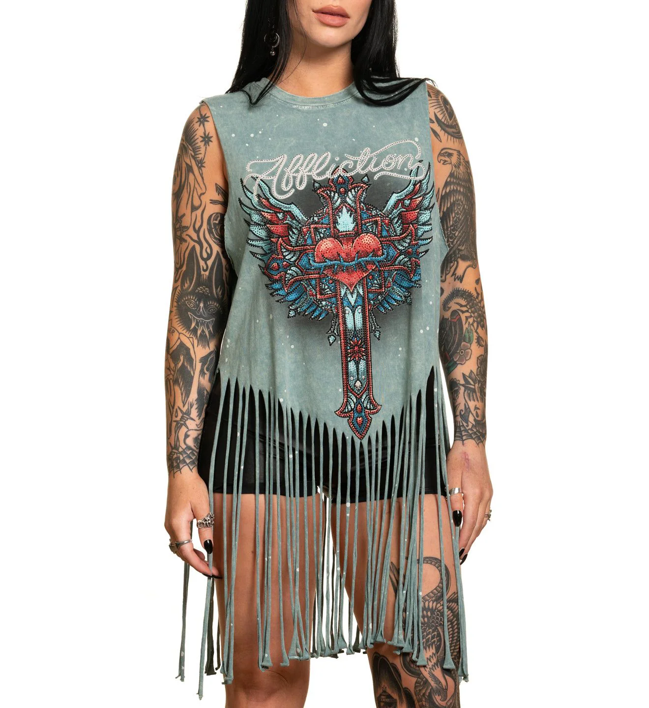 Rosary Fringe Tee - Image 2