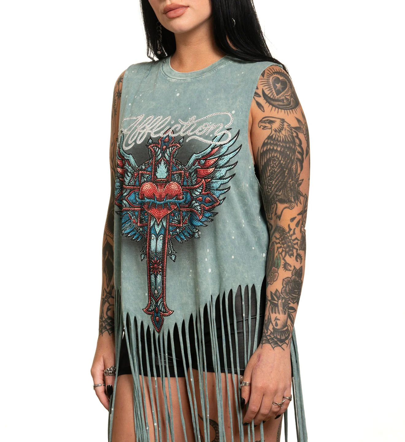 Rosary Fringe Tee - Image 4
