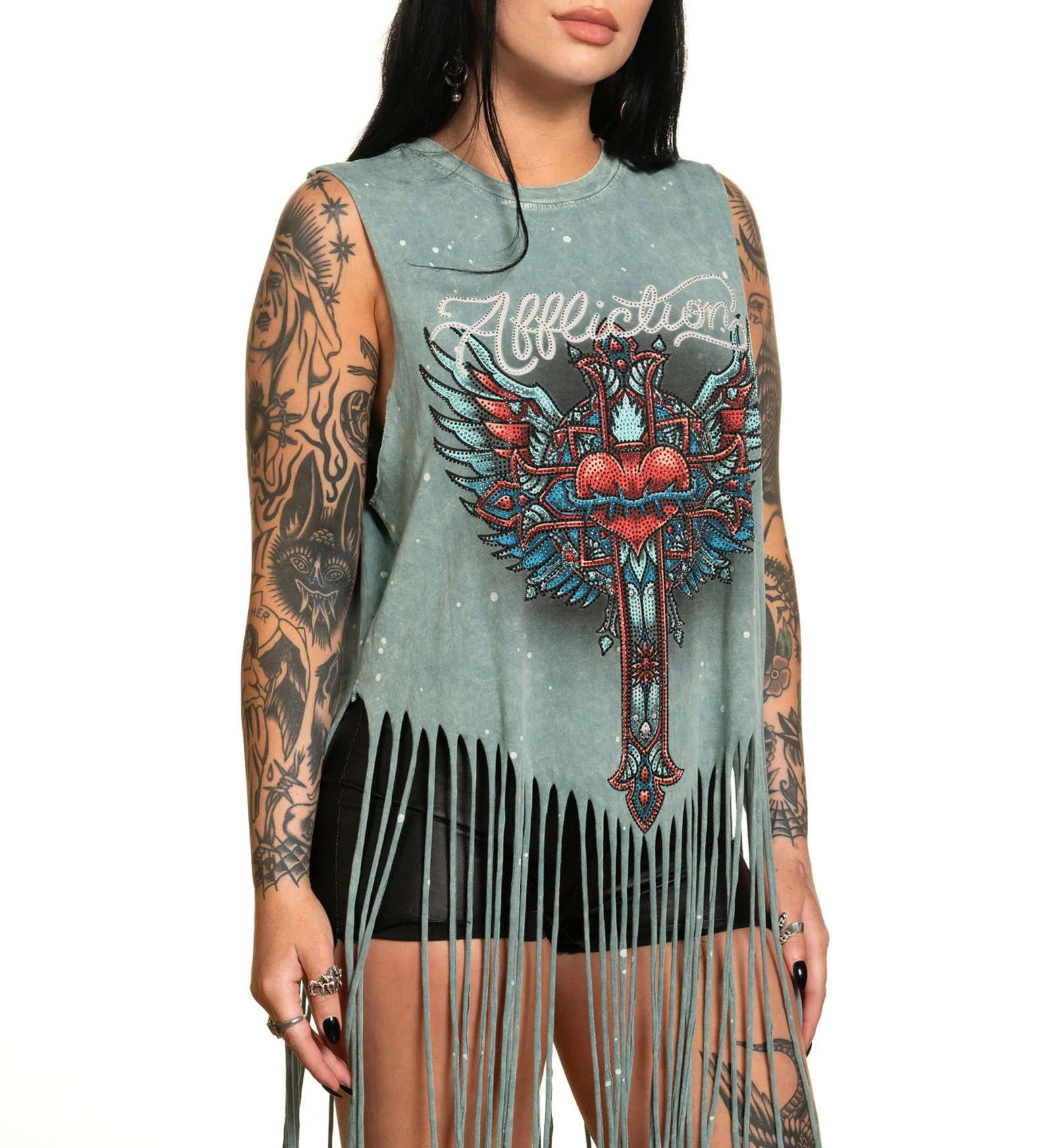 Rosary Fringe Tee - Image 5