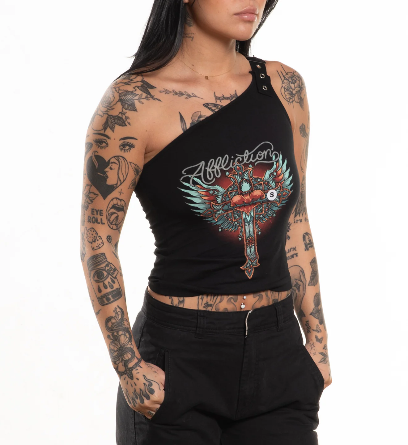 Rosary One Shoulder Top - Image 4