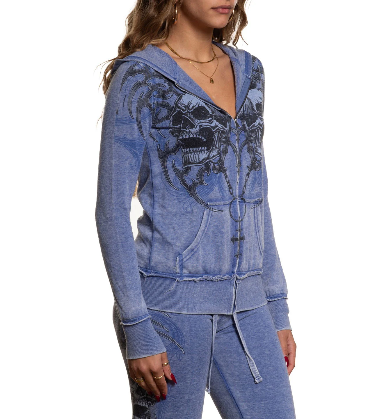 Shred Fest Burnout Zip-Up Hoodie - Image 4
