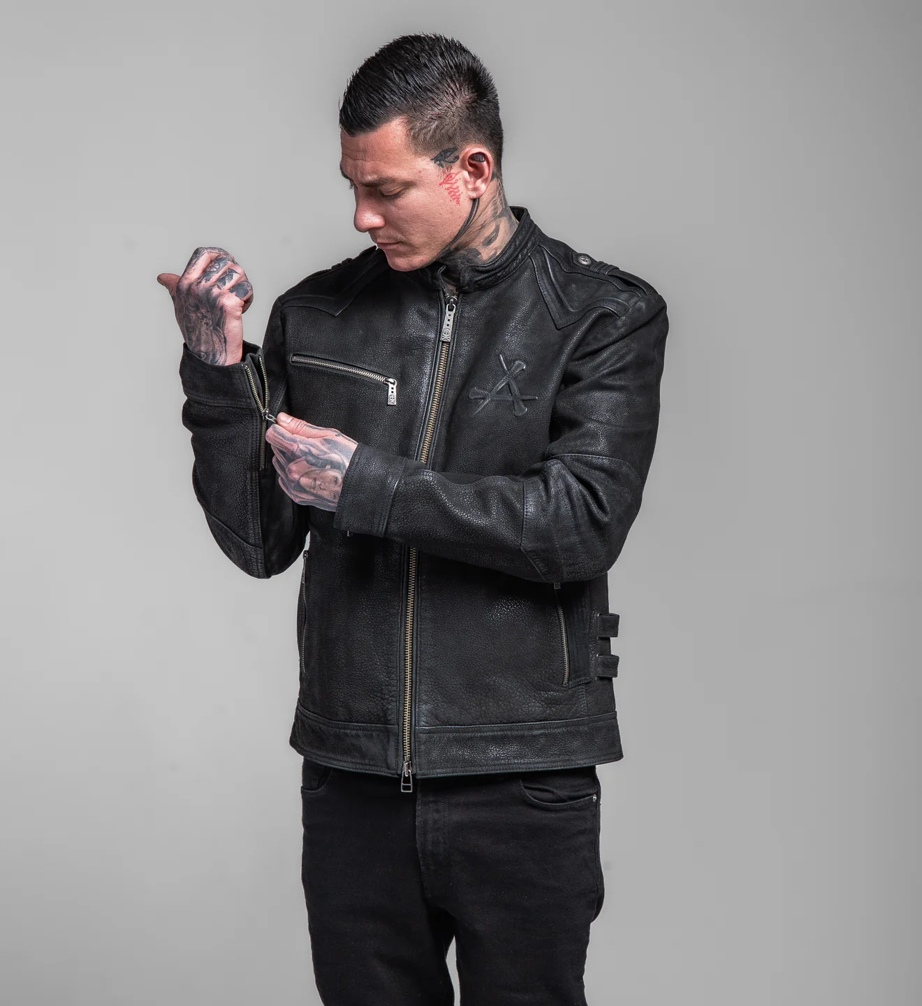 Skeleton Leather Jacket - Image 10