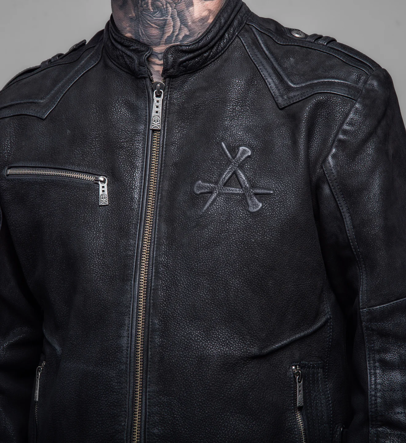 Skeleton Leather Jacket - Image 5