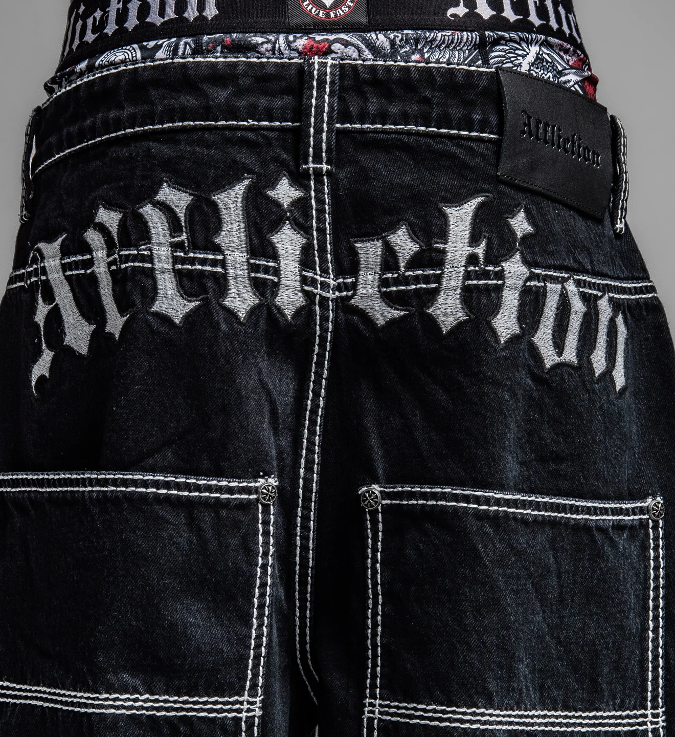 Extra Wide Skeleton Wings Denim - Image 3