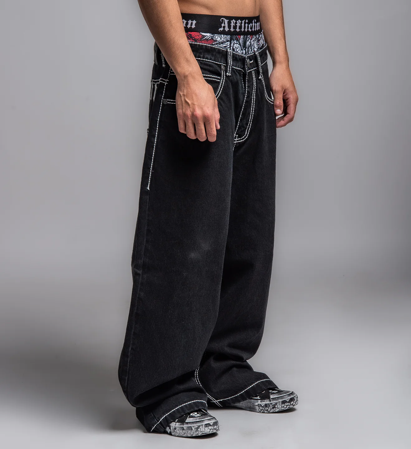 Extra Wide Skeleton Wings Denim - Image 6