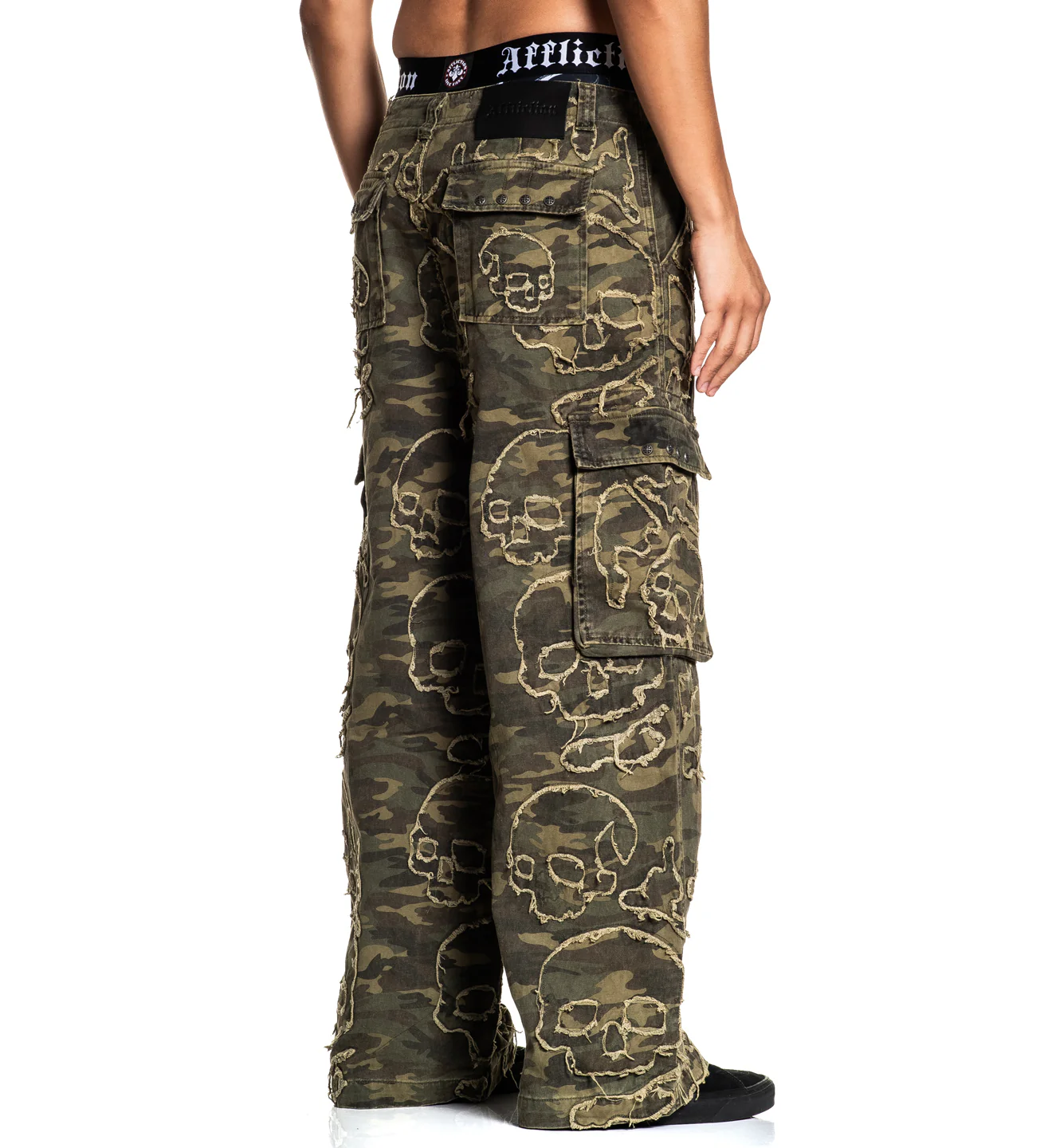 Wide Leg Skull Camo Denim - Image 4
