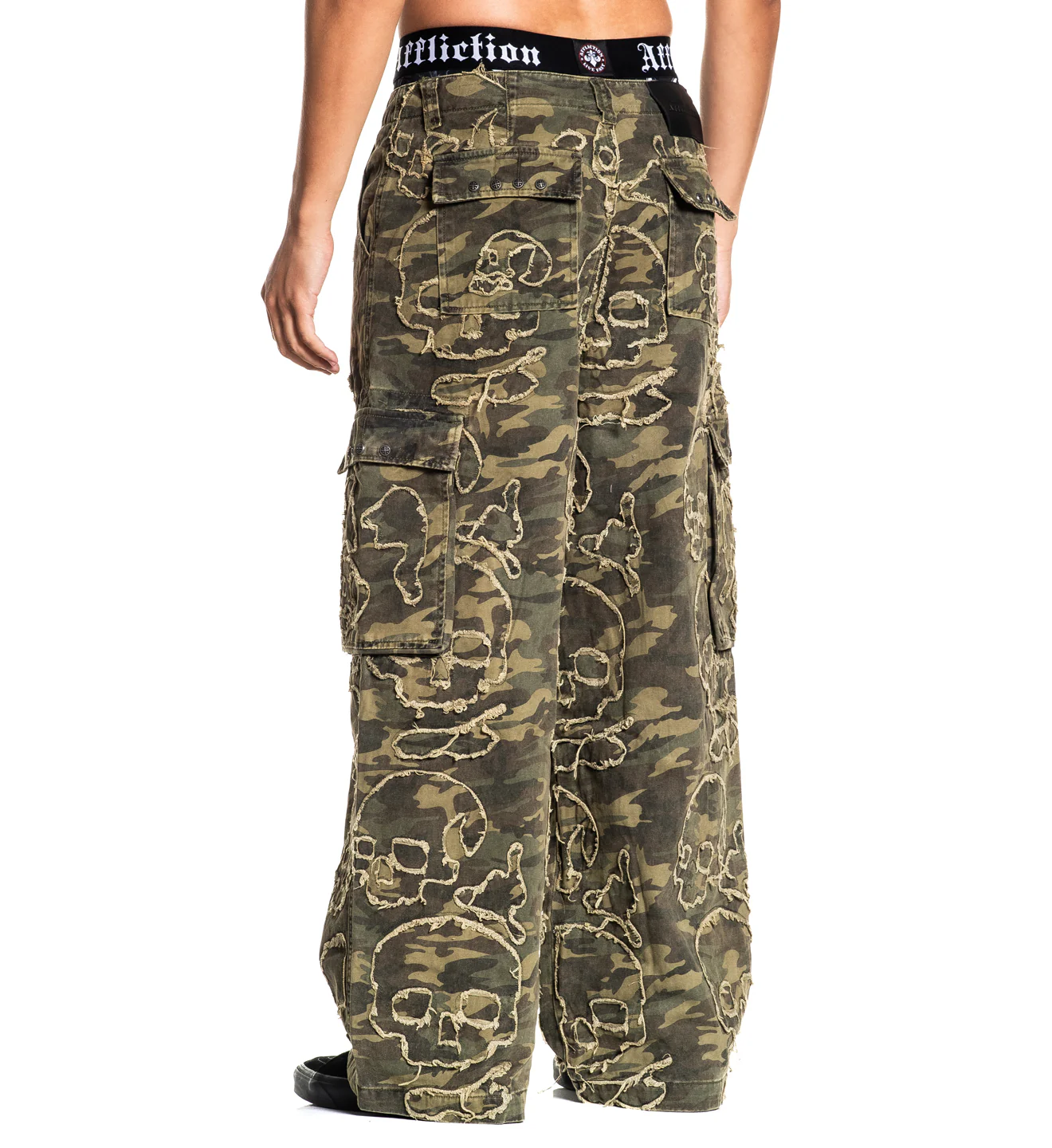 Wide Leg Skull Camo Denim - Image 5