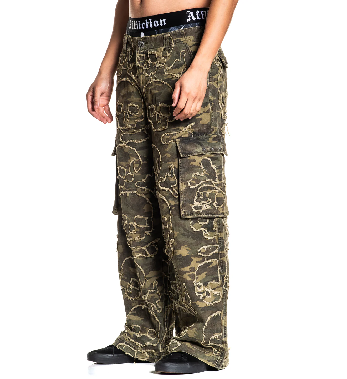 Wide Leg Skull Camo Denim - Image 6
