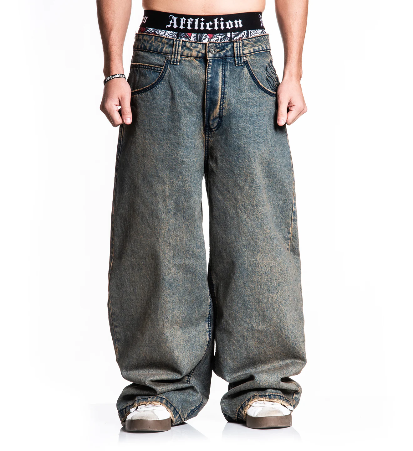 Extra Wide Tribal & Wings Denim - Image 2