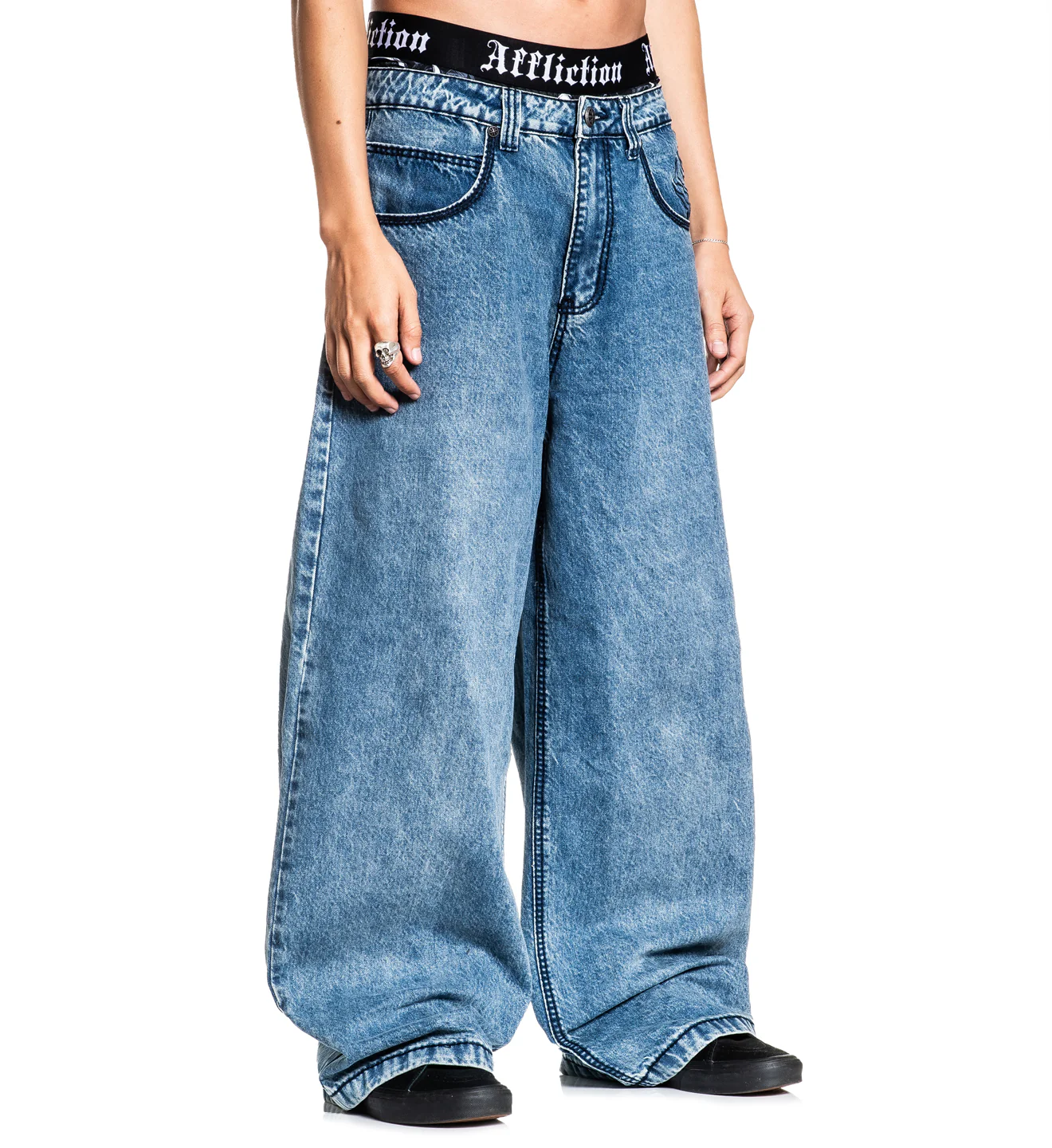 Extra Wide Tribal & Wings Denim - Image 7