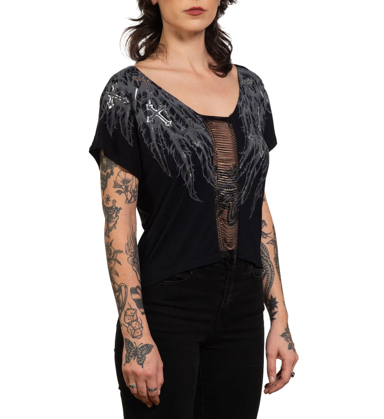 Whispering Thoughts Dolman Tee - Image 3